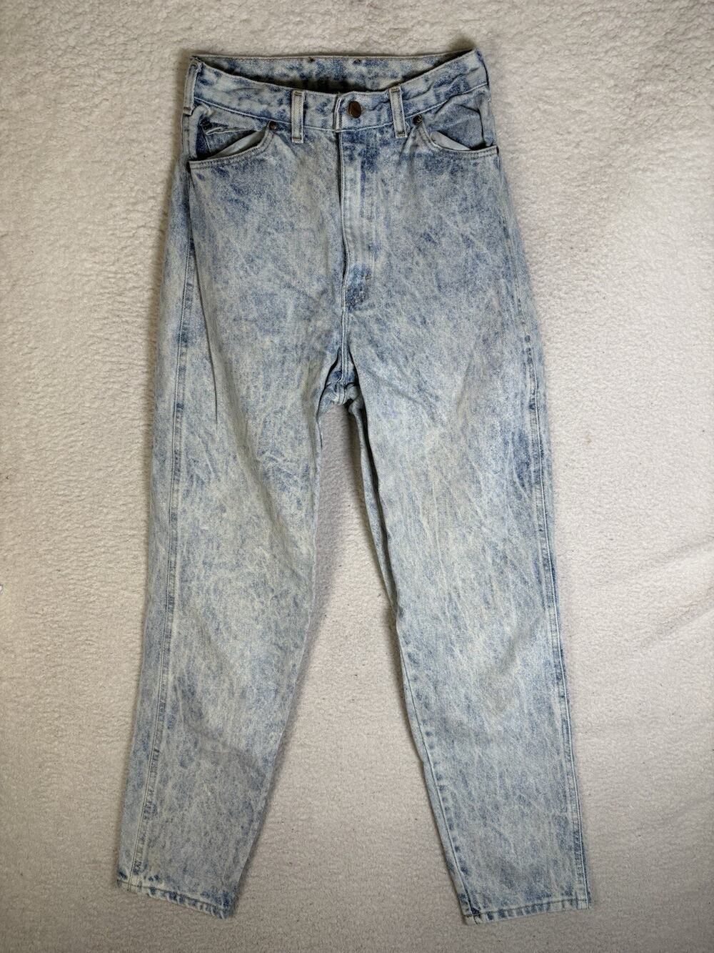 Vintage Gitano Jeans Womens 10 25x28 Acid Wash Tapered Leg High Rise Denim Mom